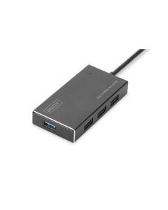 USB хаб DIGITUS USB-A 4xUSB-A2 Черный (Black)