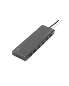 USB-хаб DIGITUS USB-A 7xUSB-A3 Черный (Black)