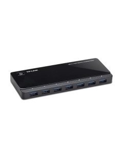 USB хаб TP-LINK UH720 USB-A 7xUSB3.0/2xUSB3.0 Чорний (Black)
