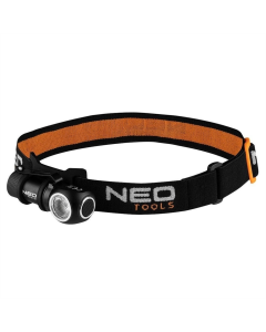 Фонарик налобный Neo Tools, 700мАч, 600лм, 6Вт, IPX4, черный (Black)