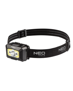 Фонарик налобный Neo Tools, 1200мАч, 250лм, 3Вт Черный (Black)