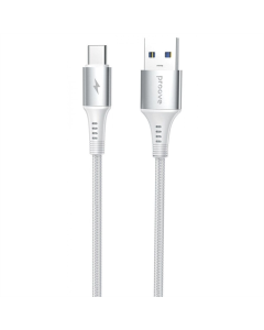 USB-кабель Proove WireX USB к Type-C 3A (1м) Белый (White)