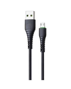 USB кабель Grunhelm Micro-USB GMC-01MB 1м Чорний (Black)