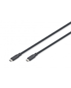 USB кабель DIGITUS Type-C - Type-C 3.2 Gen 2 100W 2м Чорний (Black)