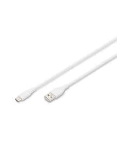 USB-кабель DIGITUS USB - Type-C USB 2.0, 60W 2м Белый (White)