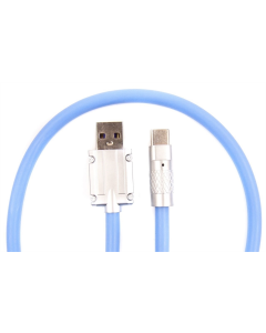 USB-кабель Dengos USB - USB Type-C 1м Синий (Blue) (PLS-TC-NS-BLUE)
