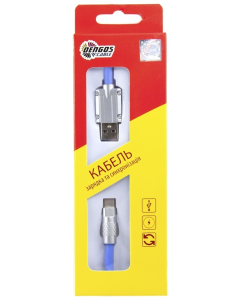 USB-кабель Dengos USB - USB Type-C 1м Синий (Blue) (PLS-TC-NS-BLUE)