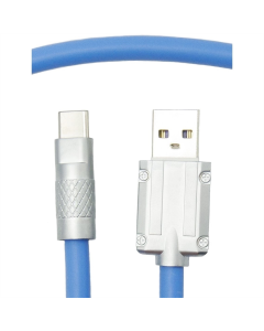 USB-кабель Dengos USB - USB Type-C 1м Синий (Blue) (PLS-TC-NS-BLUE)