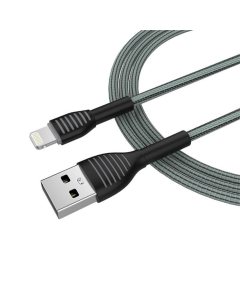 USB кабель ColorWay USB - Lightning 3А 1м (CW-CBUL041-GR) Сірий (Grey)