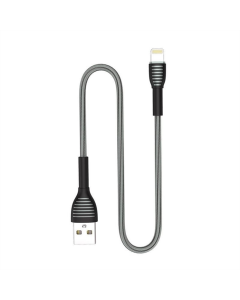 USB кабель ColorWay USB - Lightning 3А 1м (CW-CBUL041-GR) Сірий (Grey)