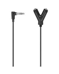 Кабель AUX Hama 0.12м Чорний (Black)