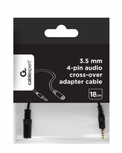 Кабель AUX Gembird CCA-419 0.18м Чорний (Black)