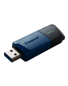 USB Флеш 64Gb Kingston DataTraveler Exodia M USB3.2 (DTXM/64GB) Чорна (Black Blue)