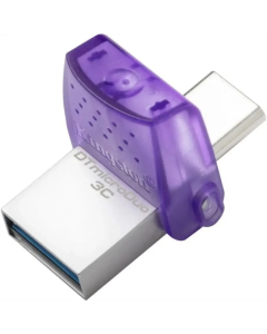 USB флеш-накопитель 64 Гб Type-C Kingston DataTraveler USB3.2 microDuo 3C Серебристый (Silver)