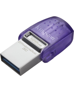 USB Флеш 128Gb Type-C Kingston DataTraveler USB3.2 microDuo 3C Срібна (Silver)