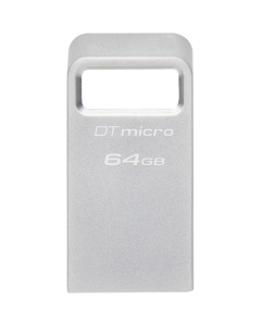 USB флеш-накопитель 64 Гб Kingston DataTraveler Micro USB3.2 Серебристый (Silver)