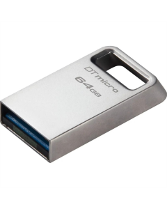 USB Флеш 64Gb Kingston DataTraveler Micro USB3.2 Срібна (Silver)