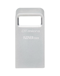 USB Флеш 128Gb Kingston DataTraveler Micro USB3.2 Срібна (Silver)