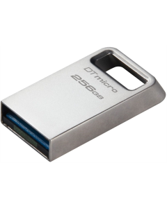 USB Флеш 256Gb Kingston DataTraveler Micro USB3.2 Срібна (Silver)
