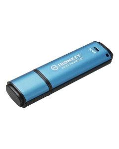USB Флеш  32Gb Kingston IronKey Vault Privacy 50 USB3.2 Блакитна (Blue)