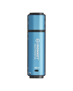 USB флеш-накопитель 32 Гб Kingston IronKey Vault Privacy 50 USB3.2 синего цвета (Blue)