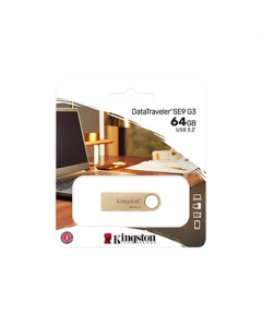 USB флеш-накопитель 64 Гб Kingston DataTraveler SE9 G3 USB3.2 Золотой (Gold)