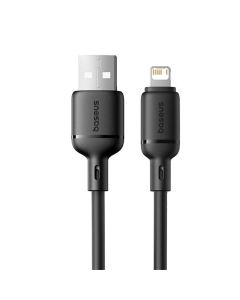 USB-кабель Baseus Silky Series OS Fast Charging USB to Lightning 2.4A (1м) Черный (Black)