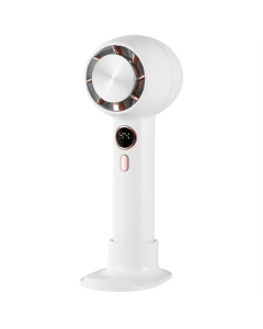 Вентилятор портативний з дисплеєм YL007 з підставкою для телефону 2000mAh Білий (White)