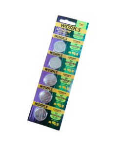 Батарейка LITHIUM CR2025W-3B/5шт блістер (WORK'S)