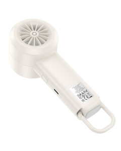 Вентилятор портативний Hoco HX63 Hurricane high speed handheld fan 2000 mAh Білий (White)