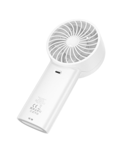 Вентилятор портативний Hoco HX62 Endless handheld fan 6000 mAh Білий (White)