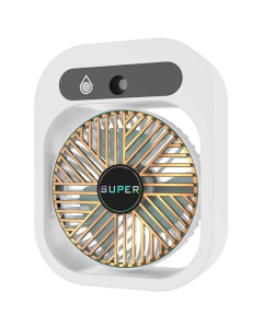 Переносной настольный вентилятор Q8 с водяным охлаждением 1200 мАч Белый (белый)