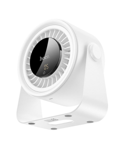 Вентилятор портативний Hoco HX66 desktop circulating fan 3000 mAh Білий (White)