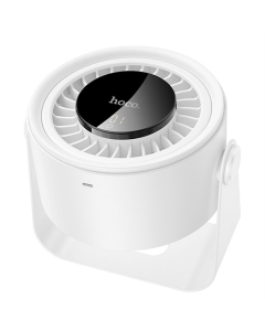 Вентилятор портативний Hoco HX66 desktop circulating fan 3000 mAh Білий (White)