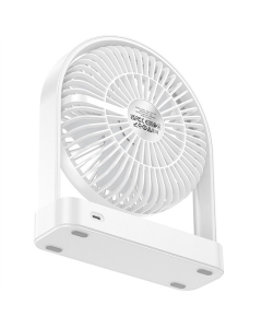 Вентилятор портативний Hoco HX65 ultra-thin desktop fan 2000 mAh Білий (White)