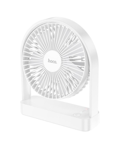 Вентилятор портативний Hoco HX65 ultra-thin desktop fan 2000 mAh Білий (White)