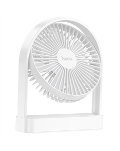 Вентилятор портативний Hoco HX65 ultra-thin desktop fan 2000 mAh Білий (White)
