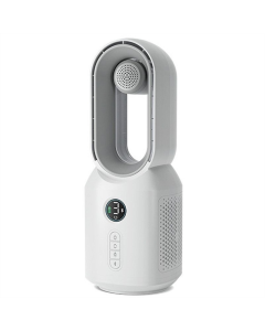 Вентилятор портативний F8 3in1 з Bluetooth-динаміком і нічником 4000mAh Білий (White)