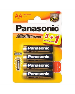 Батарейка Panasonic Alkaline Power AA/LR06 BL 4 шт (LR6APB/4BP)