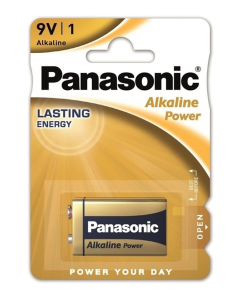 Батарейка Panasonic Alkaline Power 6LF22(6LR61, MN1604, MX1604, Крона) 1 шт