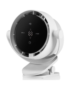 Переносной настольный вентилятор F7 с зажимом 4000 мАч Белый (White)