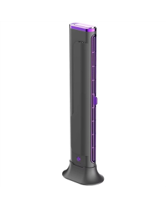 Вентилятор портативний настільний  F3 Tower Fan 3 speeds with battery 1200 mAh Фіолетовий (Purple)