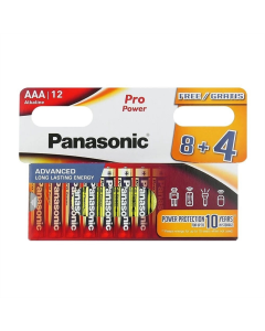 Батарейка Panasonic Pro Power AAA/LR03 BL 12(8+4)шт