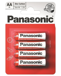 Батарейка Panasonic RED ZINC AA(R6) 4 шт
