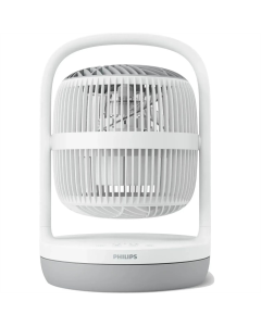 Переносной настольный вентилятор Philips Series 2000, 22 см, 24 Вт, белый (White)
