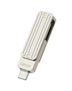 USB флеш-накопитель 32 Гб WIWU Wi-FD001 3в1 (USB-A/C/L) USB 3.0 Серебристый (Silver)