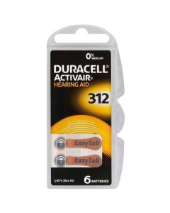 Батарейка Duracell Activair 312 BL 6 шт