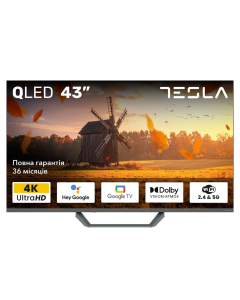 Телевізор Tesla Q43E655GUS Чорний (Black)