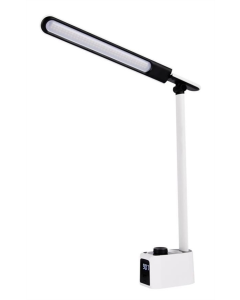 Настільна лампа OSRAM Panan Clock 8Вт 3000К 4000К 6500К 2USB з димером Біла (White)