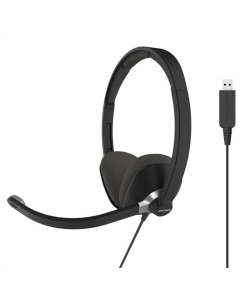 Навушники з мікрофоном On-Ear Koss CS300, USB, Uni Mic, 2.4м Чорні (Black)